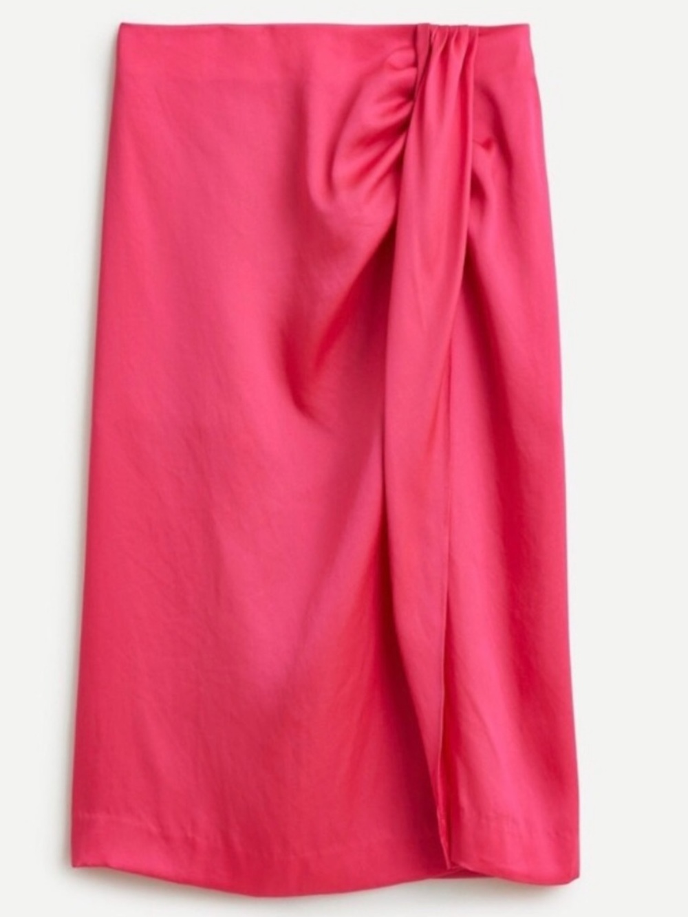 J.Crew Pink Fuchsia Draped Slip Skirt Size 10
